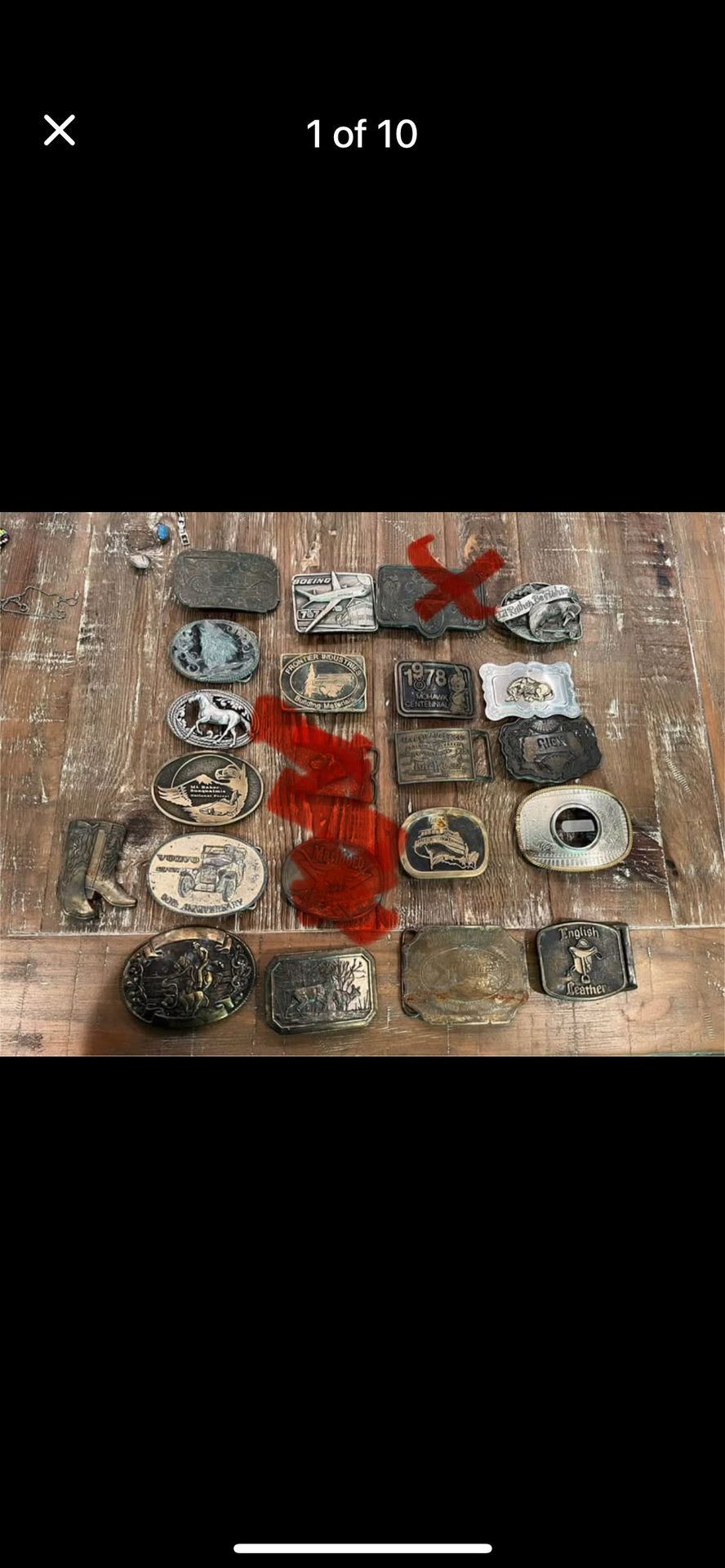 Collectible Belt Buckles All For 110