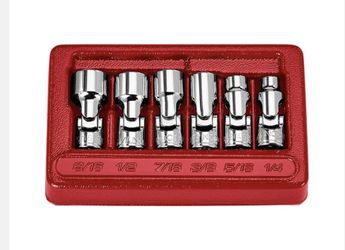 ICON 1/4 in. Drive SAE Professional Universal Joint Shallow Socket Set, 6- Piece