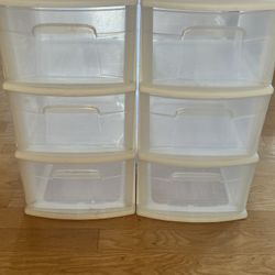 3 Drawer Storage Containers (2)
