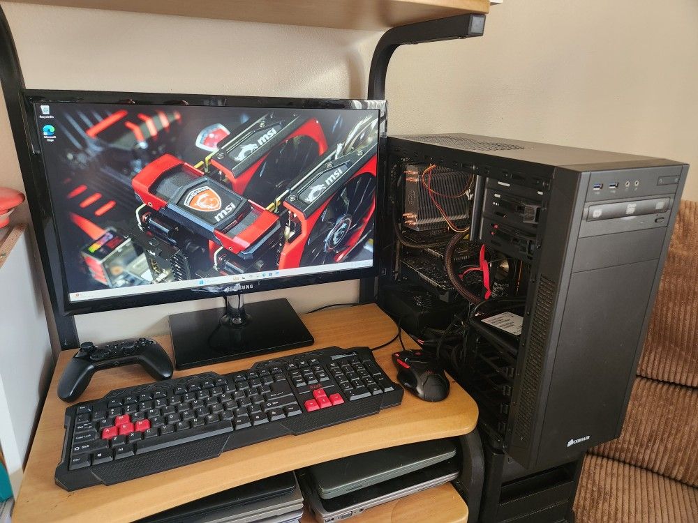 Asus Gaming PC - Intel Core i7 4.7ghz, 32gb RAM, NEW 256gb SSD, Dual Nvidia GeForce 1050ti 4gb GPU (GTA V, Forza, Fortnite), 600w PS, Windows 11
