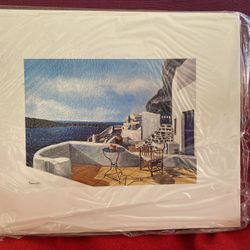 10.5 In x 9 In Original Poster Prints From Greek Hand Paintings Imported From Greece (2 available) 
