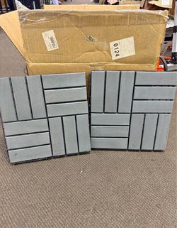 Wood interlocking floor tikes