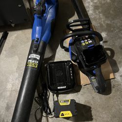 Kobalt 80v Chainsaw and 630cfm Leaf Blower 