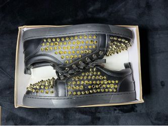 Gold spikes luxury shoes size 11