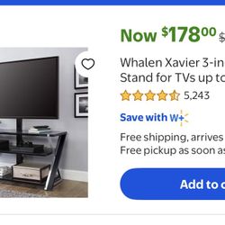 Three Tiered Glass Tv Stand 