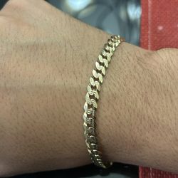 14k Solid Cuban Bracelet 
