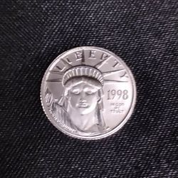 1998 1/10 Oz Platinum American Eagle 