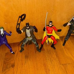 New And Retro Batman Action Figures 