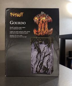 Spirit Halloween Gourdo Animatronic 3’8” Pumpkin Prop NEW IN BOX Local Pickup