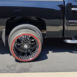22" Ashanti wheels p-zero tires no trades came off of a Dodge charger