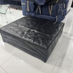 High End Leather Ottoman/ Coffee Table - 48” x 42” - Retail: $950