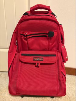 Ralph Lauren Red Polo Sport Stroller Backpack
