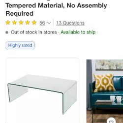 Glass Coffee Table 