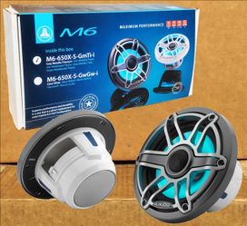 LED Marine Water Resistant 6.5" 2-Way Coaxial Speaker System 150 Watt M6-650X-S-GMTI-I 🚨 Payment Options Available 🚨 No Credit Needed 🚨