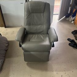 Swivel, Recliner, Faux Leather 