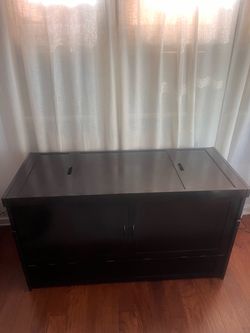 Queen Murphy Bed Cabinet with Mattress