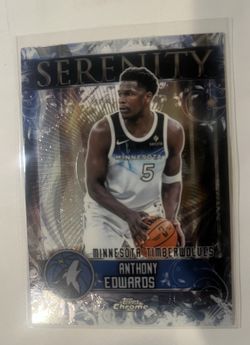 Topps 2025-26 Chrome Serenity Anthony Edwards #SY-4 🔥🔥😱🙏🏀💯🐐💪⭐️