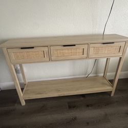 Rattan Console Table