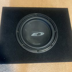 Alpine 10” Subwoofer And Box