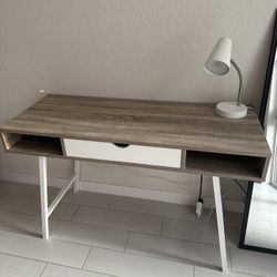 Desk Two-Tone Dallas White 