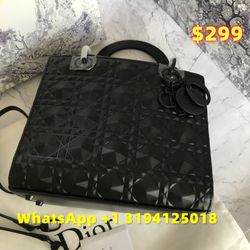 Dior Lady Dior Bag Cannage Lambskin Medium Black