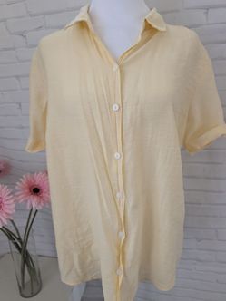 White Stag yellow women's shirt size L