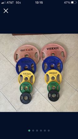Rubber Olympic Weider Weight Plates