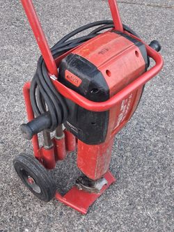 Hilti TE3000-AVR Demolition Demo Concrete Braker jack Hammer Vgood Condition 4bits Cart. Pick up Fremont Sea. No lowball offers please. No trades
