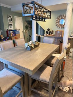Dining table and server