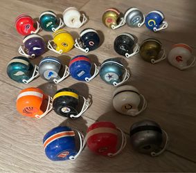 Vintage gumball NFL/MLB helmets minis
