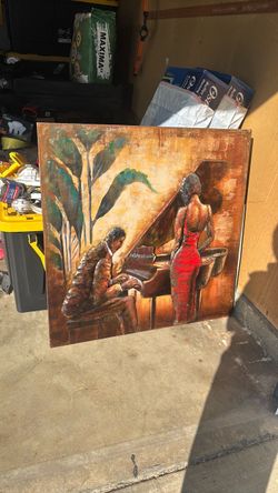 Customer art work metal and canvas… 3d effect custom