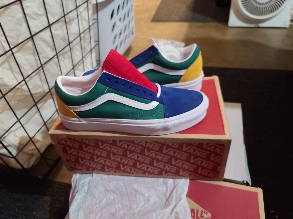 Old SCHOOL VANS YACHT CLUB BLUE/GREEN