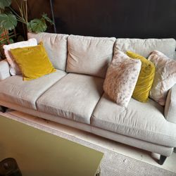 Light Gray Deep Seat Couch