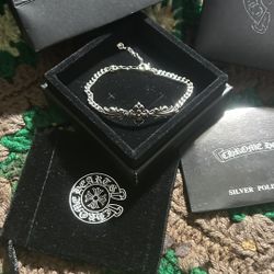 Chrome Hearts Filigree Cross Adjustable Bracelet