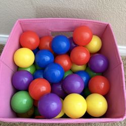Colorful Plastic Balls multicolored lot of balls  for Kids' Playtime