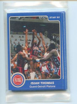 Star Basketball Pistons Team Set Sealed Bag Detroit Isiah Thomas