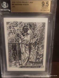 2020 Topps Project 2020 Mariano Rivera card.
