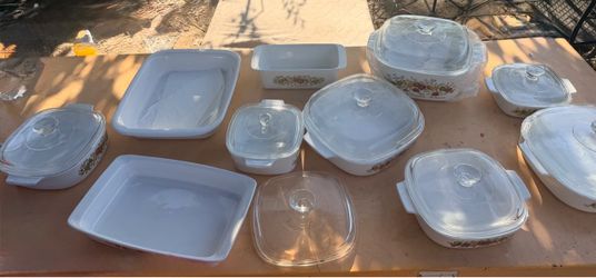 Vintage CorningWare Spice of Life 18-Piece Set - Complete with Lids & Roasters