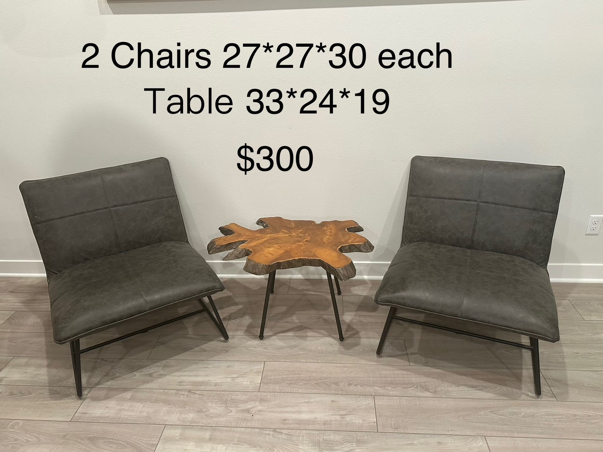 Side Chair and table Set