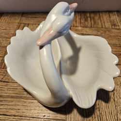 Fitz and Floyd Double Swan Dish