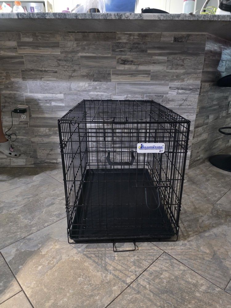 Large Double Door Dog Crate 30x22x19