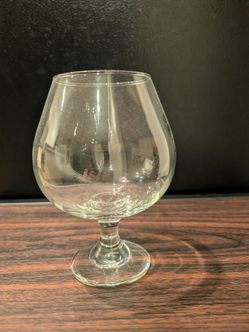 Clear Glass Brandy Snifter