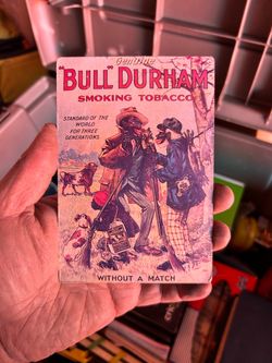 Genuine Bull Durham Smoking Tobacco Antique Card