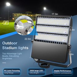 LED Stadium Lights, Extremely Bright 50800 Lumen Stadium Lights Outdoor IP65 Waterproof 5000K 360 Watt Commercial Security Arena Lighting for Yard Hou
