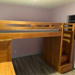 Children's Desk/Bunk Bed w/ Staircase and Storage