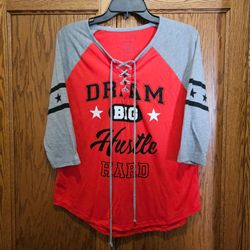 $5   SOFT SLEEP SHIRT  CASUAL SHIRT  JUNIORS LARGE