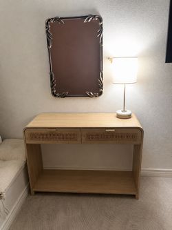 Light Wood Desk / Vanity