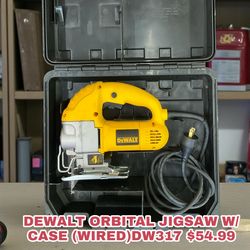 DEWALT ORBITAL JIGSAW W/ CASE (WIRED) DW317