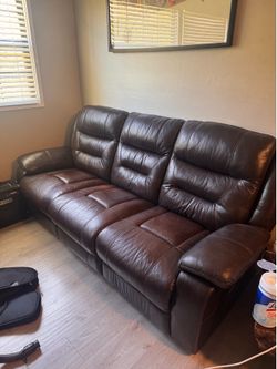 Leather couch