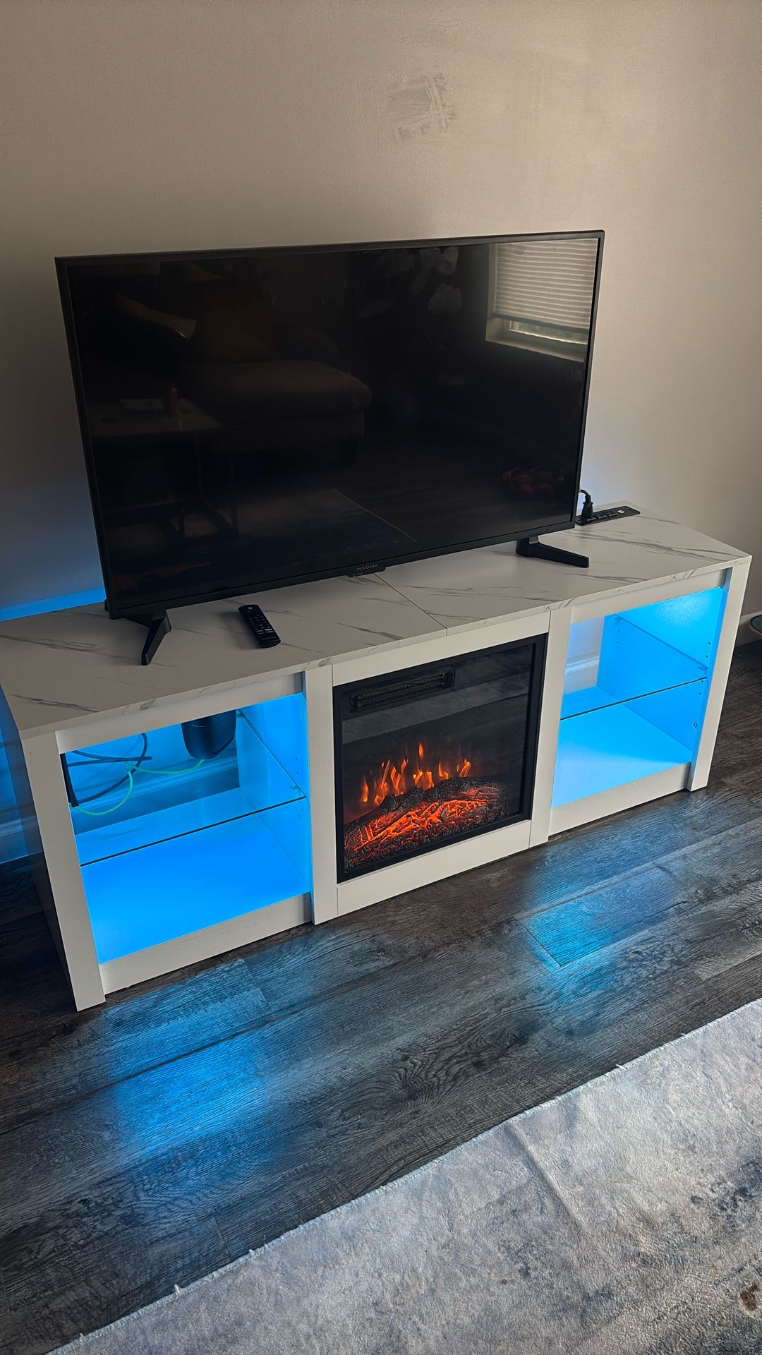 Fireplace TV Stand And Tv